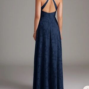 Azazie Backless Navy Dress